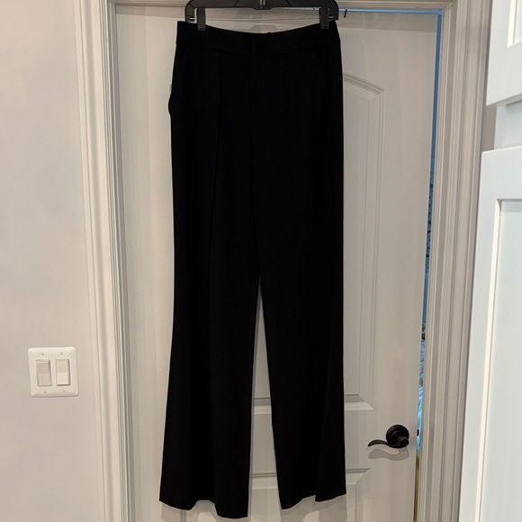 Alice + Olivia Classic Black Wide Leg Pants - Picture 1 of 7